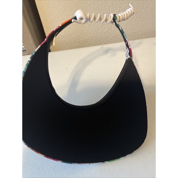 Glove It Floral Script Print Golf Visors Twist Cord One Size - Picture 5 of 7